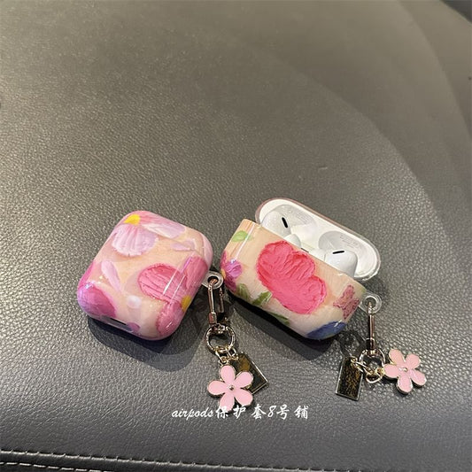 Floral AirPods / Pro Earphone Case Skin / Charm / Set