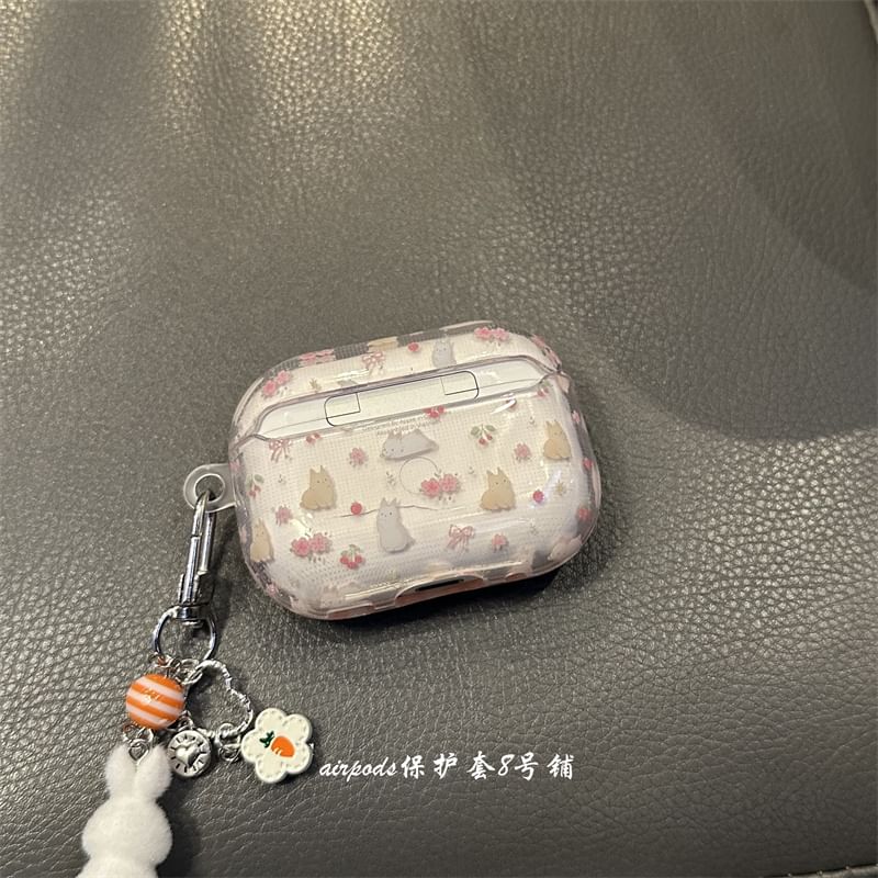Rabbit AirPods / Pro Earphone Case Skin / Charm / Set