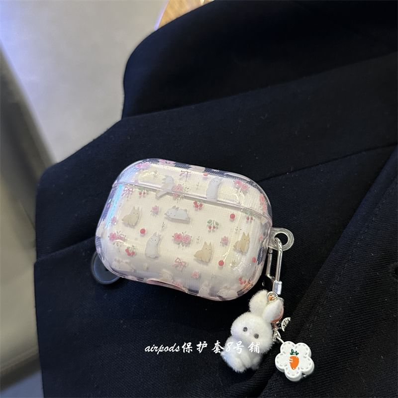 Rabbit AirPods / Pro Earphone Case Skin / Charm / Set