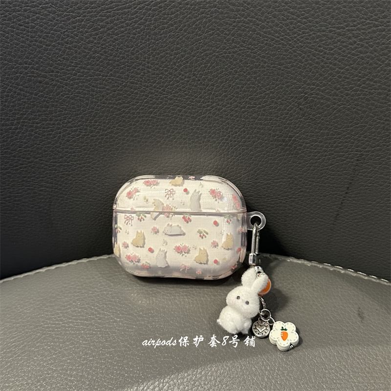 Rabbit AirPods / Pro Earphone Case Skin / Charm / Set
