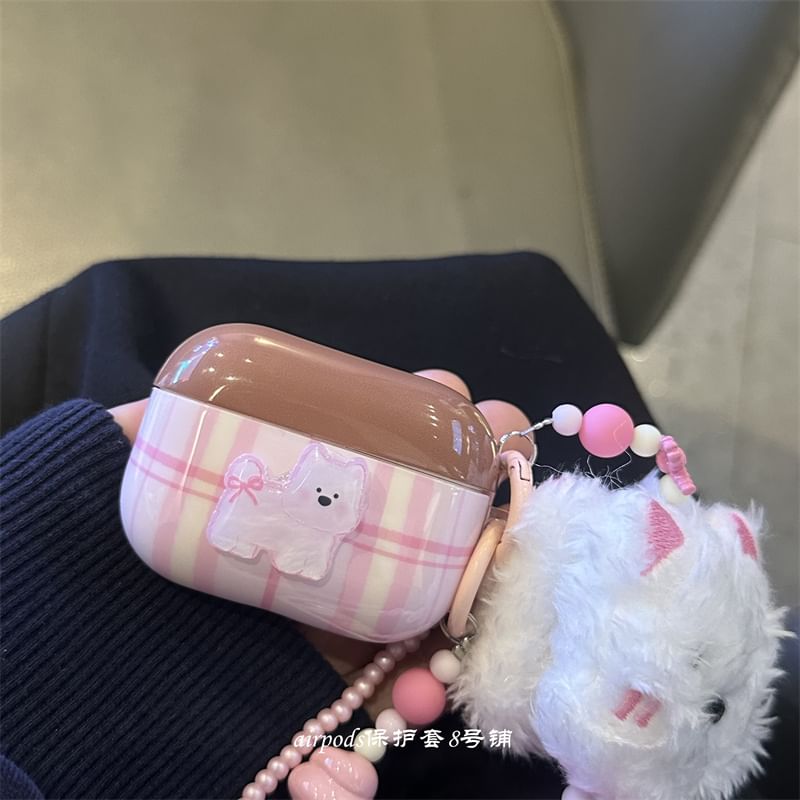Dog Plaid AirPods / Pro Earphone Case Skin / Strap / Set