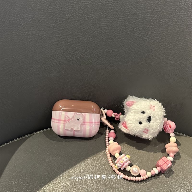 Dog Plaid AirPods / Pro Earphone Case Skin / Strap / Set