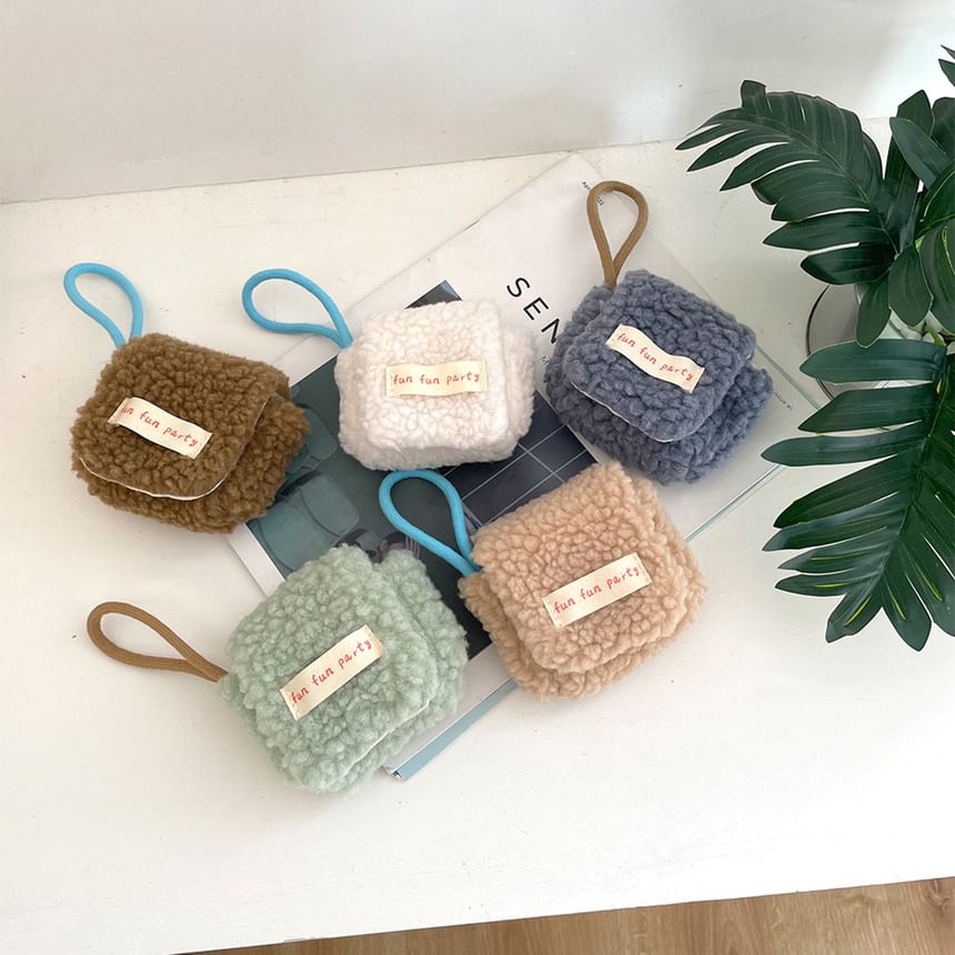 Lettering Applique Chenille AirPods / Pro Earphone Case Skin / Strap / Set (Various Designs)