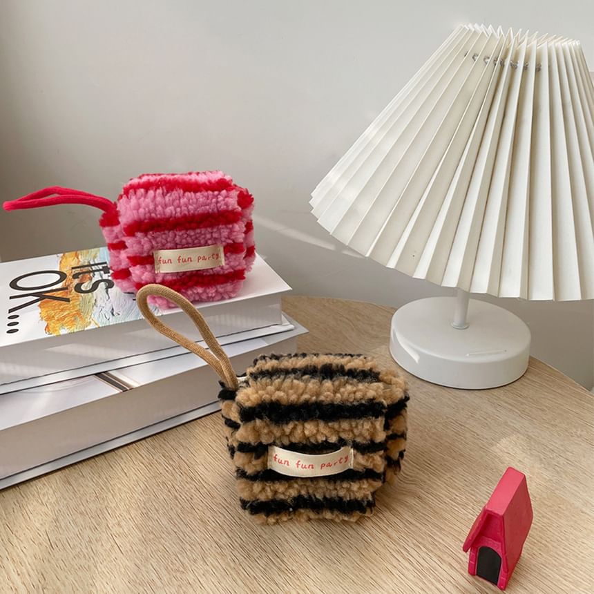 Lettering Applique Chenille AirPods / Pro Earphone Case Skin / Strap / Set (Various Designs)