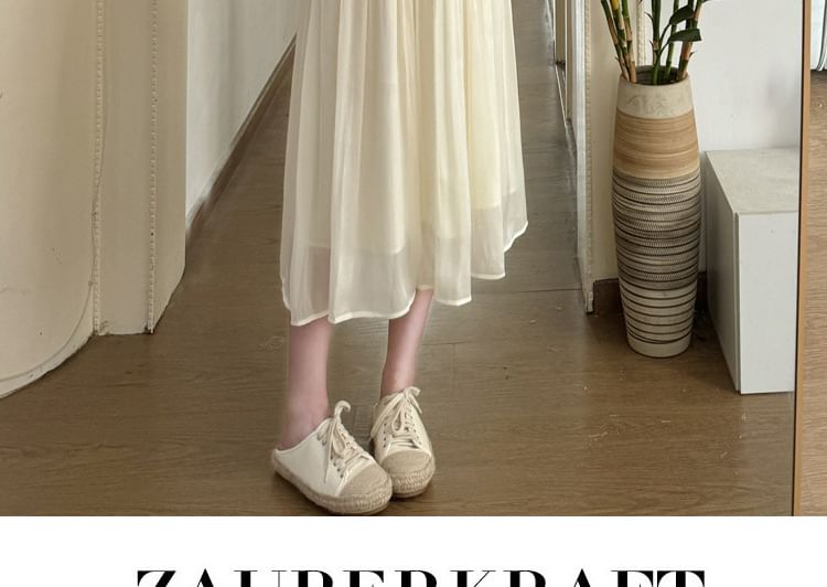 Maternity Long Sleeve Crew Neck Pintuck Blouse with High Rise Midi Flared Skirt Set