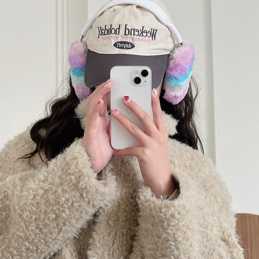 Striped Chenille AirPods Max Earphone Case Skin