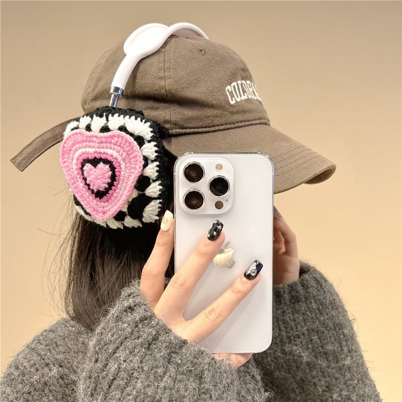 Heart Knit AirPods Max Earphone Case Skin