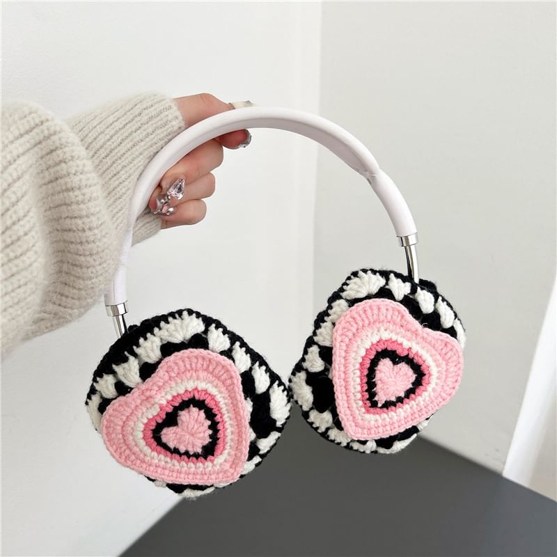 Heart Knit AirPods Max Earphone Case Skin