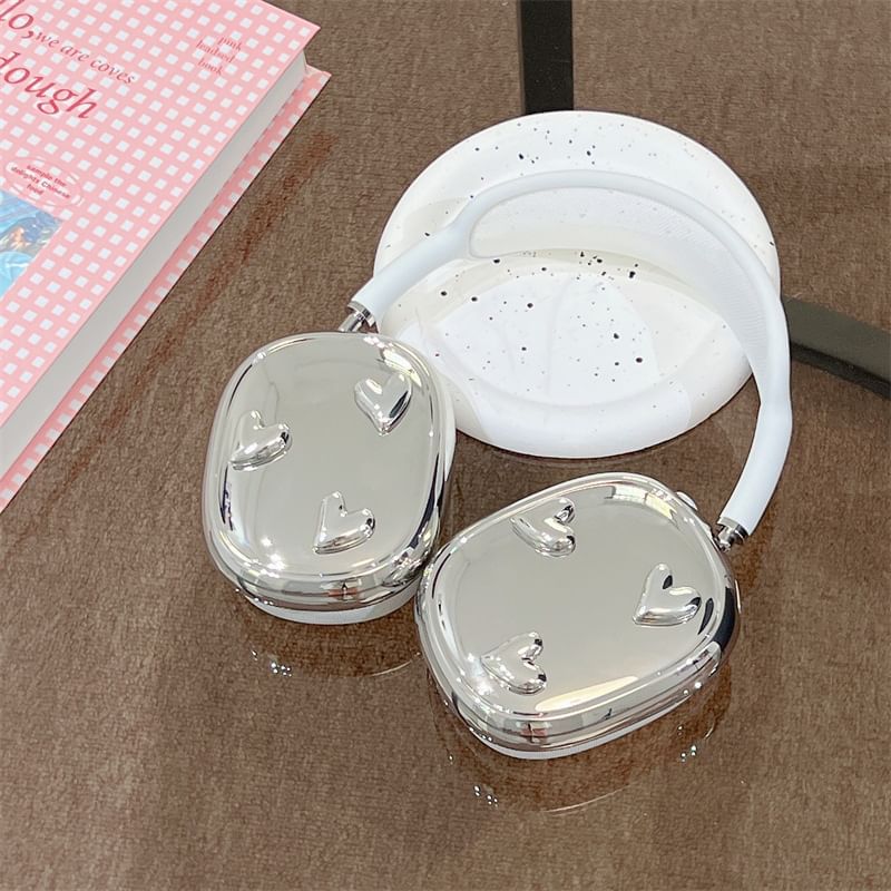 Heart Mirrored AirPods Max Earphone Case Skin