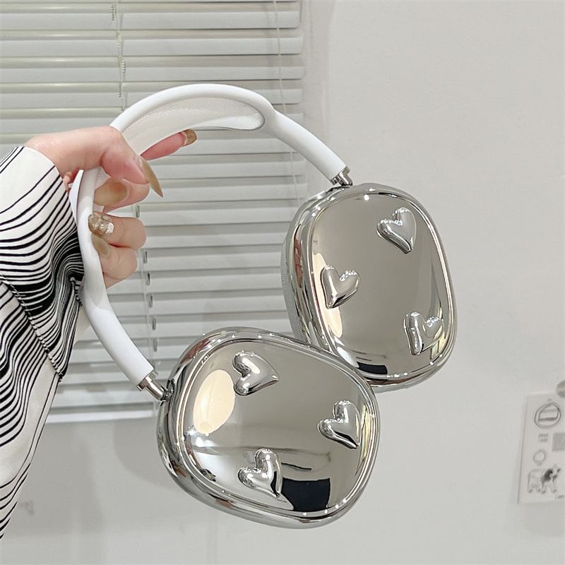 Heart Mirrored AirPods Max Earphone Case Skin