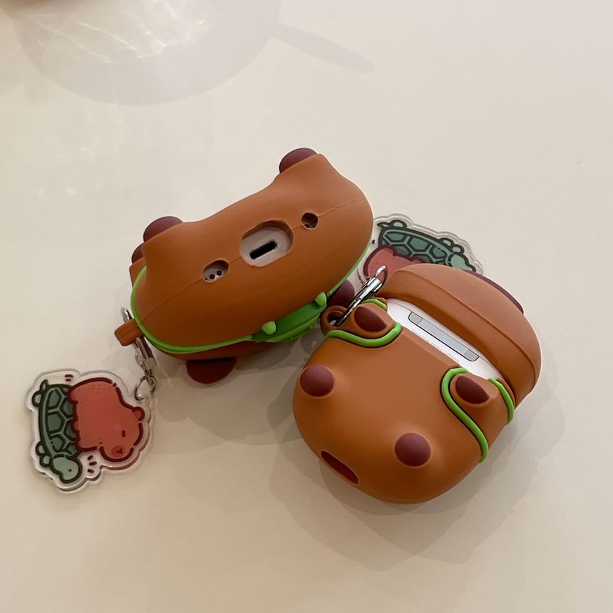 Capybara AirPods / Pro Earphone Case Skin with Charm