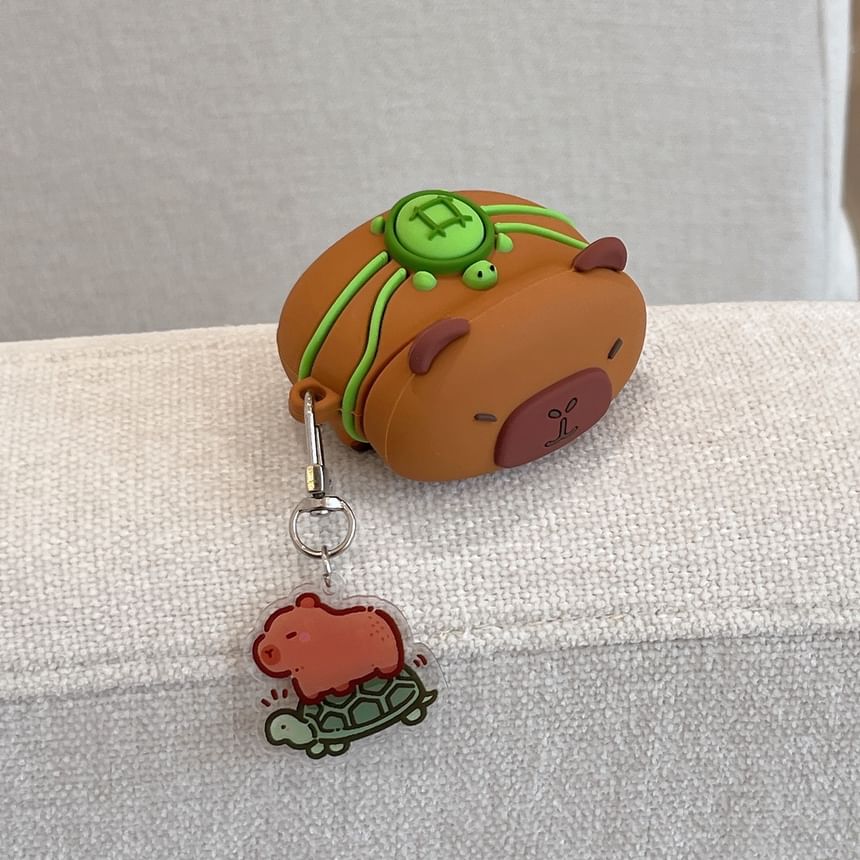 Capybara AirPods / Pro Earphone Case Skin with Charm