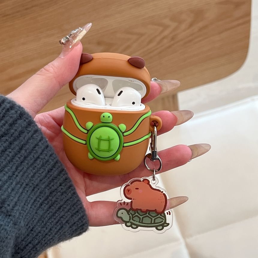 Capybara AirPods / Pro Earphone Case Skin with Charm