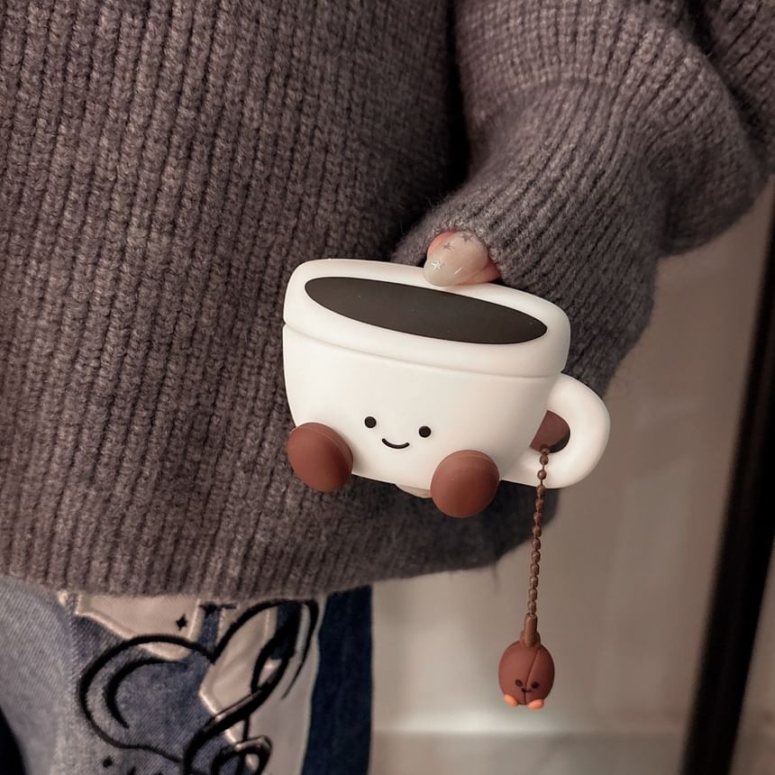 Coffee AirPods / Pro Earphone Case Skin with Charm