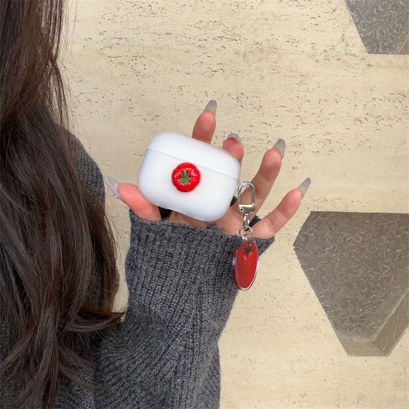 Tomato AirPods / Pro Earphone Case Skin with Charm