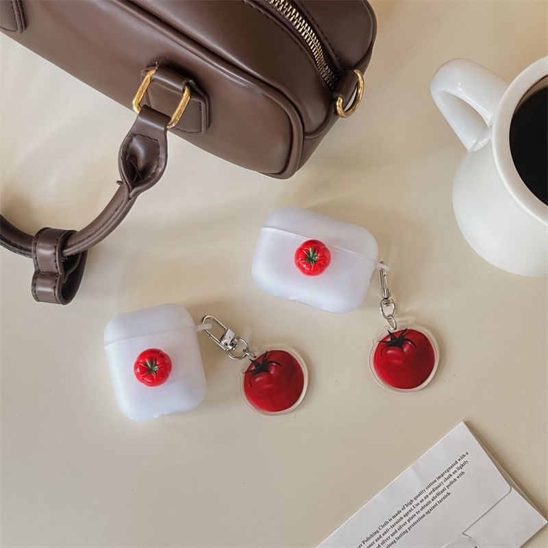 Tomato AirPods / Pro Earphone Case Skin with Charm