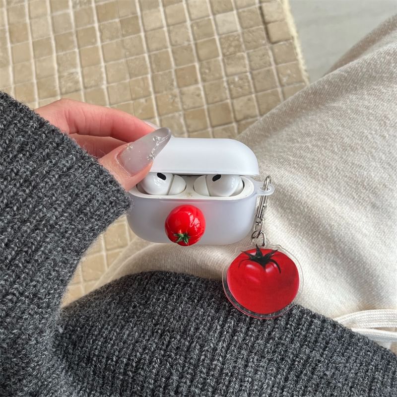 Tomato AirPods / Pro Earphone Case Skin with Charm