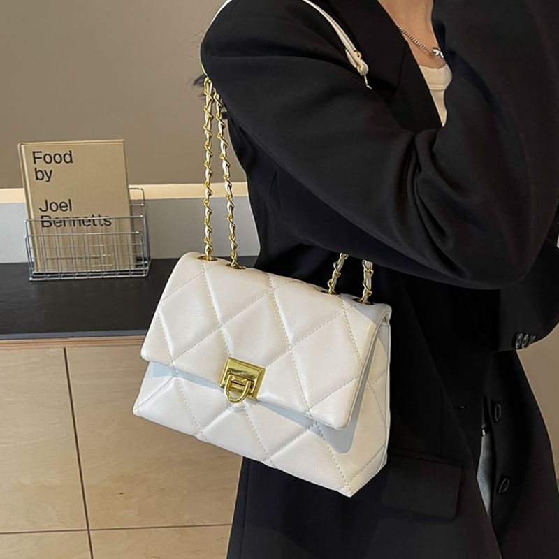 Quilted Flap Shoulder Bag