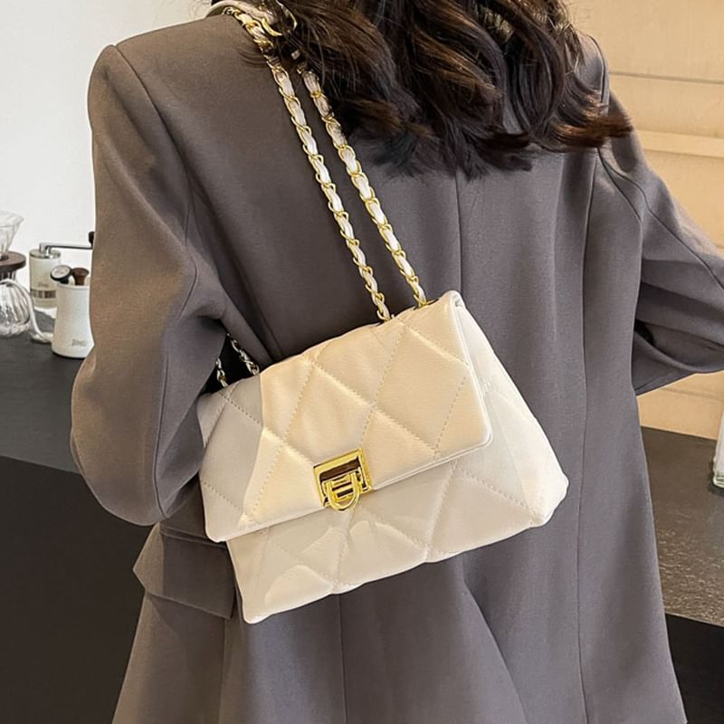 Quilted Flap Shoulder Bag