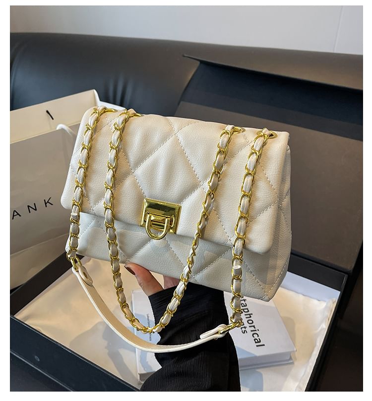 Quilted Flap Shoulder Bag