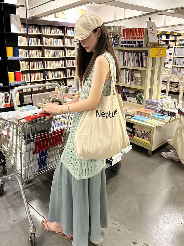 Sleeveless Asymmetrical Top and Maxi A-Line Skirt Combo