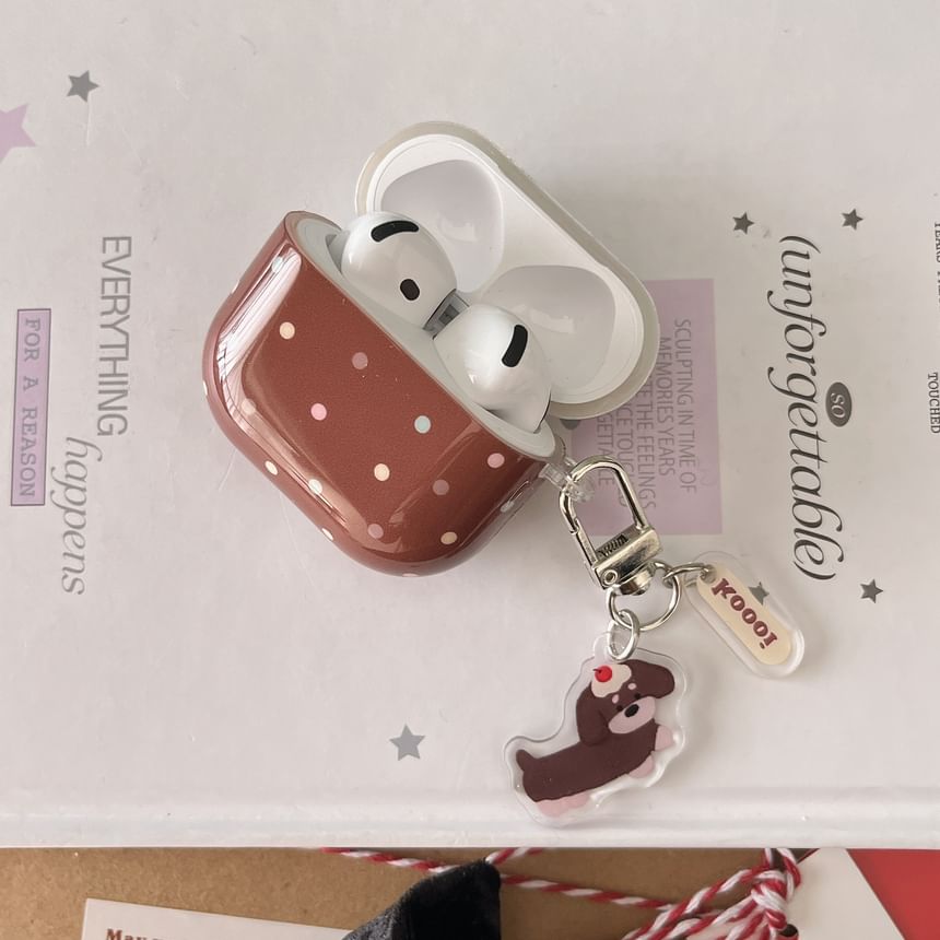 Polka Dot Plaid AirPods / Pro Earphone Case Skin / Charm / Set