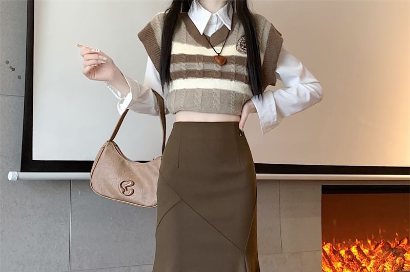 Elegant Mermaid Pencil Skirt with High Waist