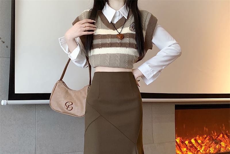 Elegant Mermaid Pencil Skirt with High Waist