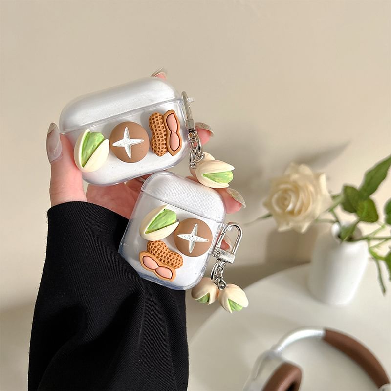 Nuts AirPods / Pro Earphone Case Skin with Charm