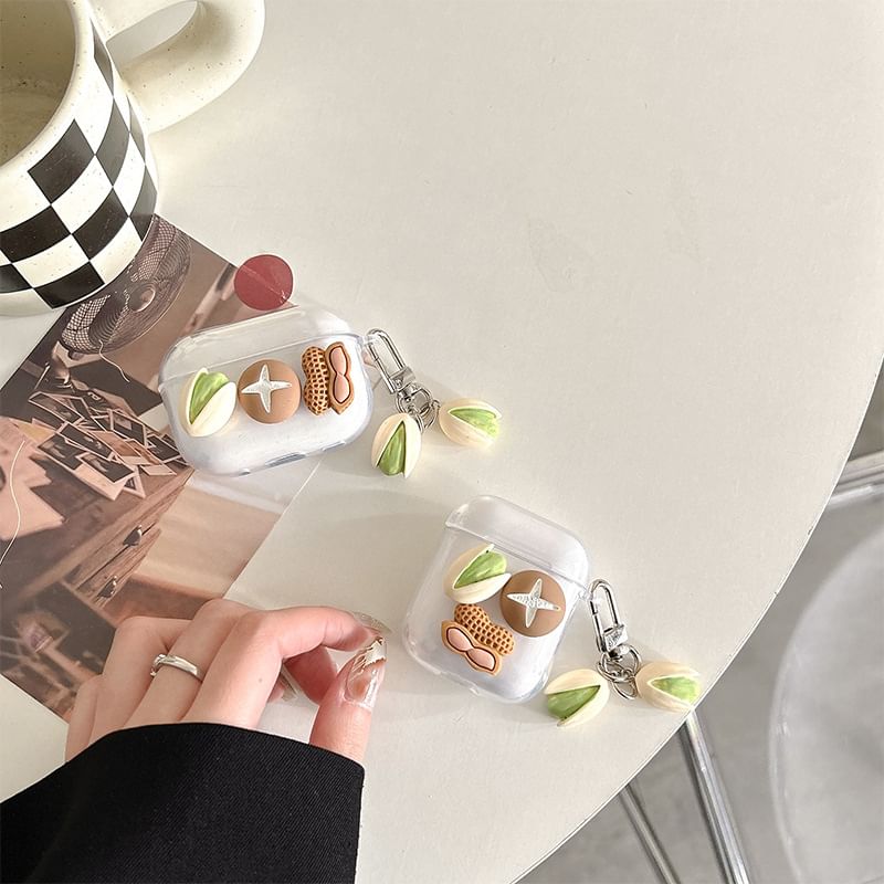 Nuts AirPods / Pro Earphone Case Skin with Charm