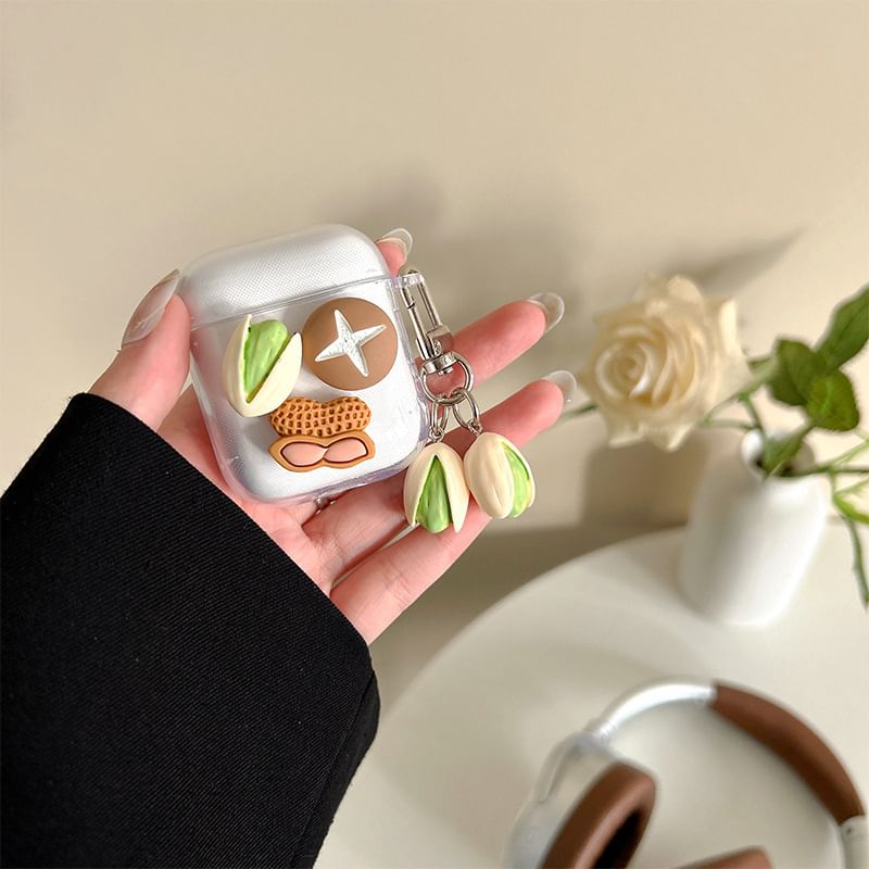 Nuts AirPods / Pro Earphone Case Skin with Charm
