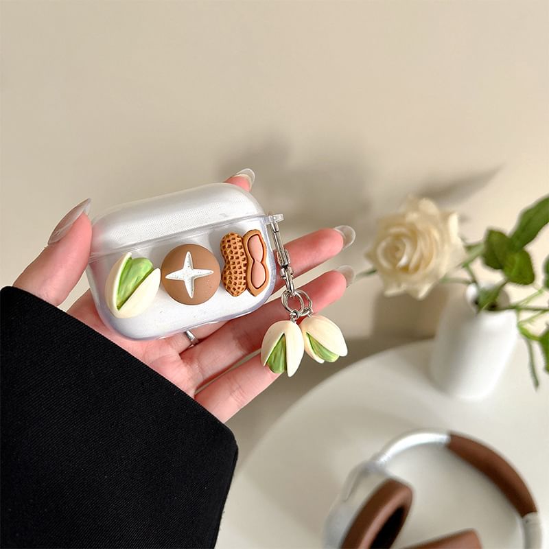 Nuts AirPods / Pro Earphone Case Skin with Charm