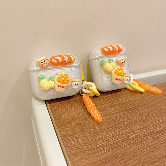 Food AirPods / Pro Earphone Case Skin with Charm