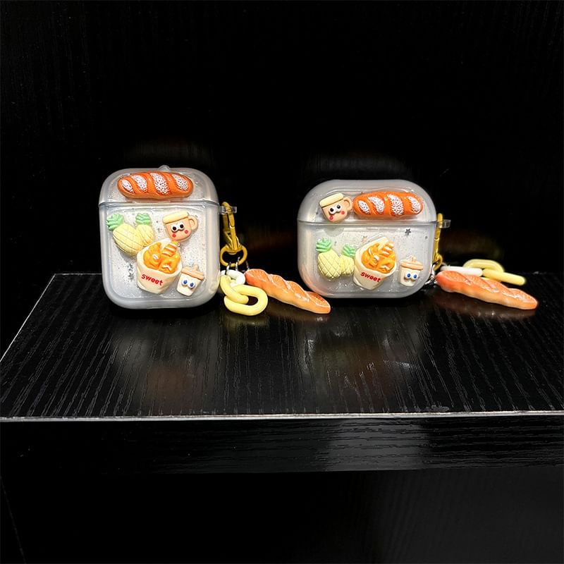 Food AirPods / Pro Earphone Case Skin with Charm