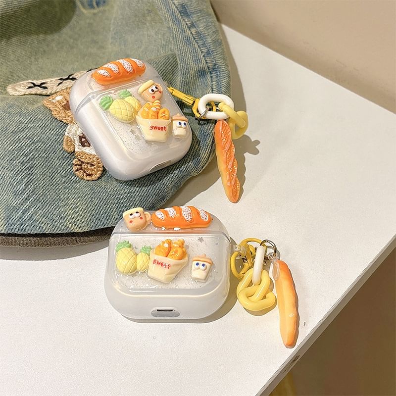 Food AirPods / Pro Earphone Case Skin with Charm