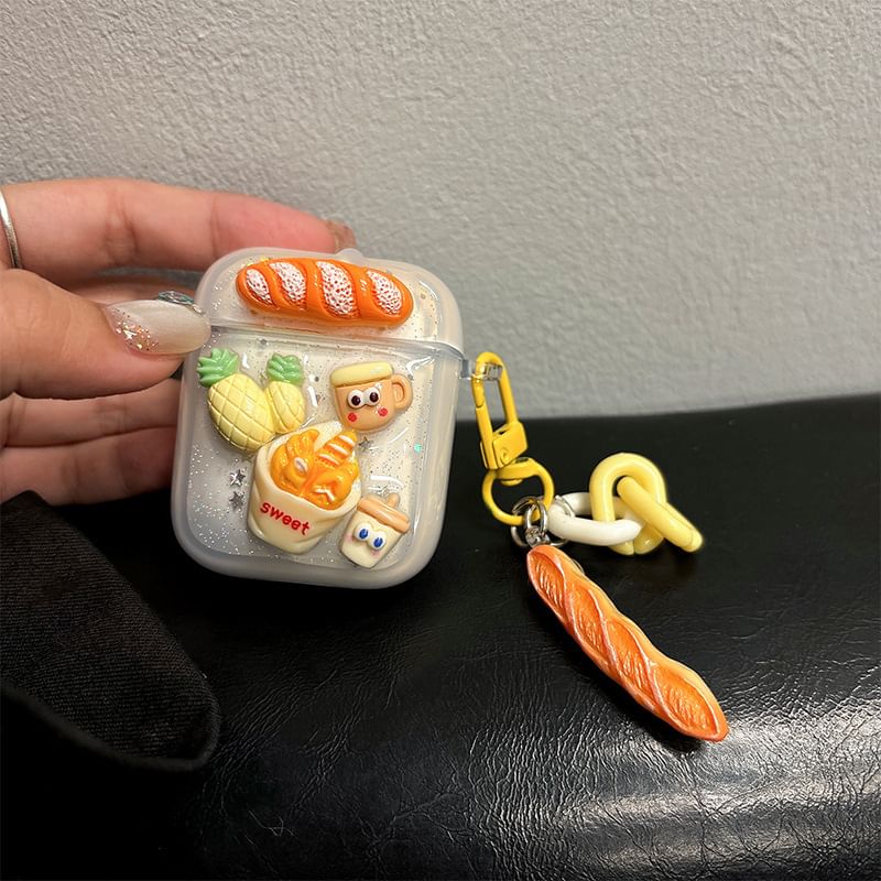 Food AirPods / Pro Earphone Case Skin with Charm