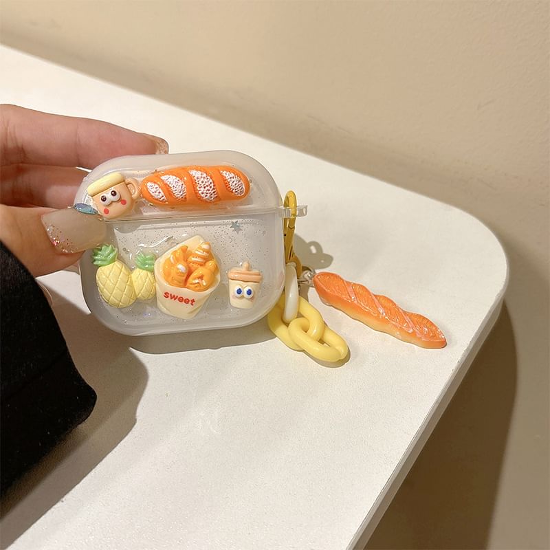 Food AirPods / Pro Earphone Case Skin with Charm