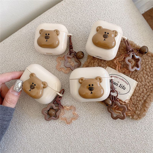 Bear AirPods / Pro Earphone Case Skin with Charm