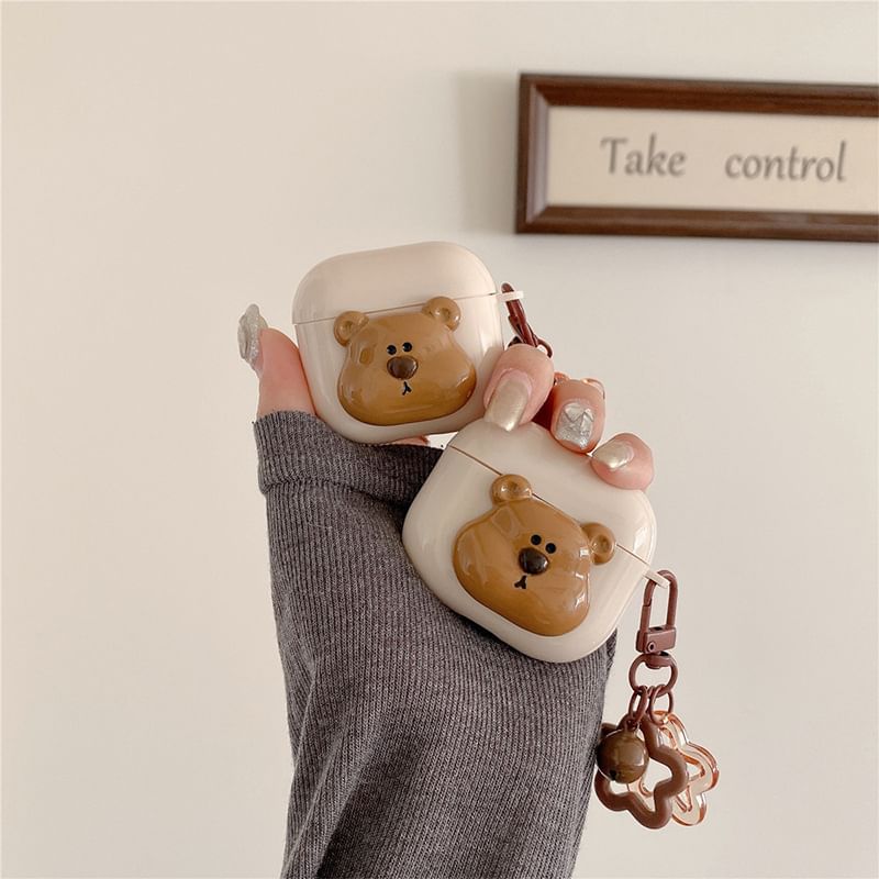 Bear AirPods / Pro Earphone Case Skin with Charm