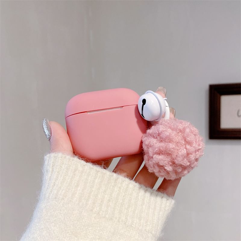 Plain Pom Pom AirPods / Pro Earphone Case Skin