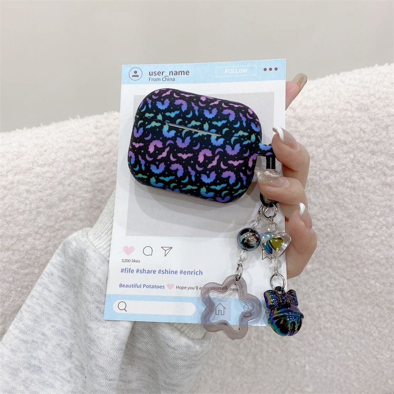 Bat Print AirPods / Pro Earphone Case Skin