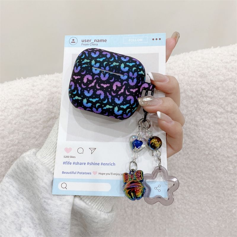 Bat Print AirPods / Pro Earphone Case Skin