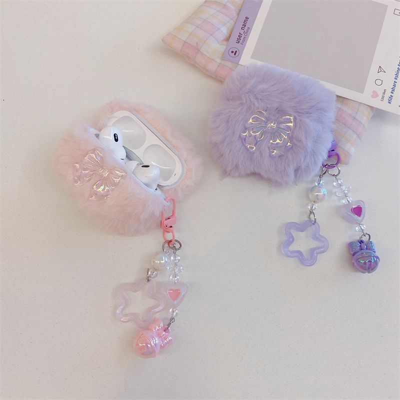 Bow Fluffy AirPods / Pro Earphone Case Skin