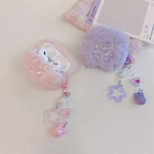 Bow Fluffy AirPods / Pro Earphone Case Skin