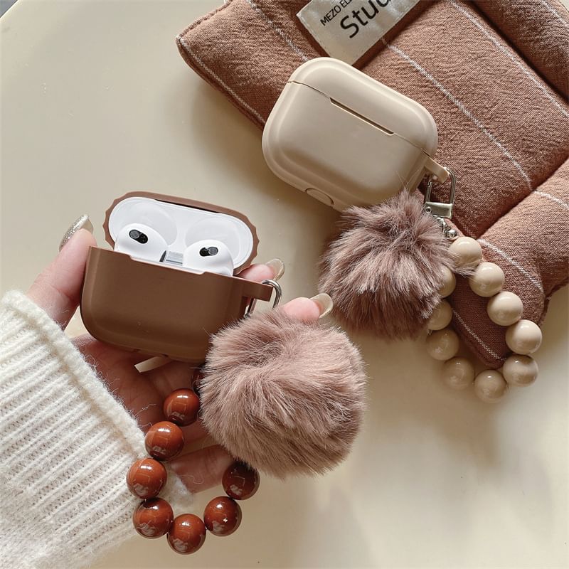 Fluffy Pom Pom AirPods / Pro Earphone Case Skin