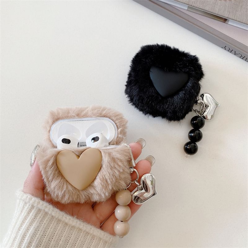Fluffy Heart AirPods / Pro Earphone Case Skin