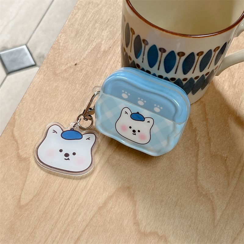 Animal Plaid AirPods / Pro Earphone Case Skin with Charm (Various Designs)