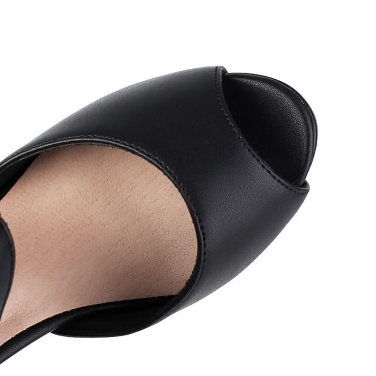 High Heel Plain Tall Thong Boots