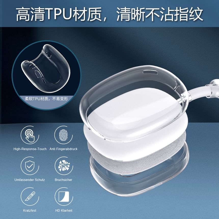 Transparent AirPods Max Earphone Case Skin