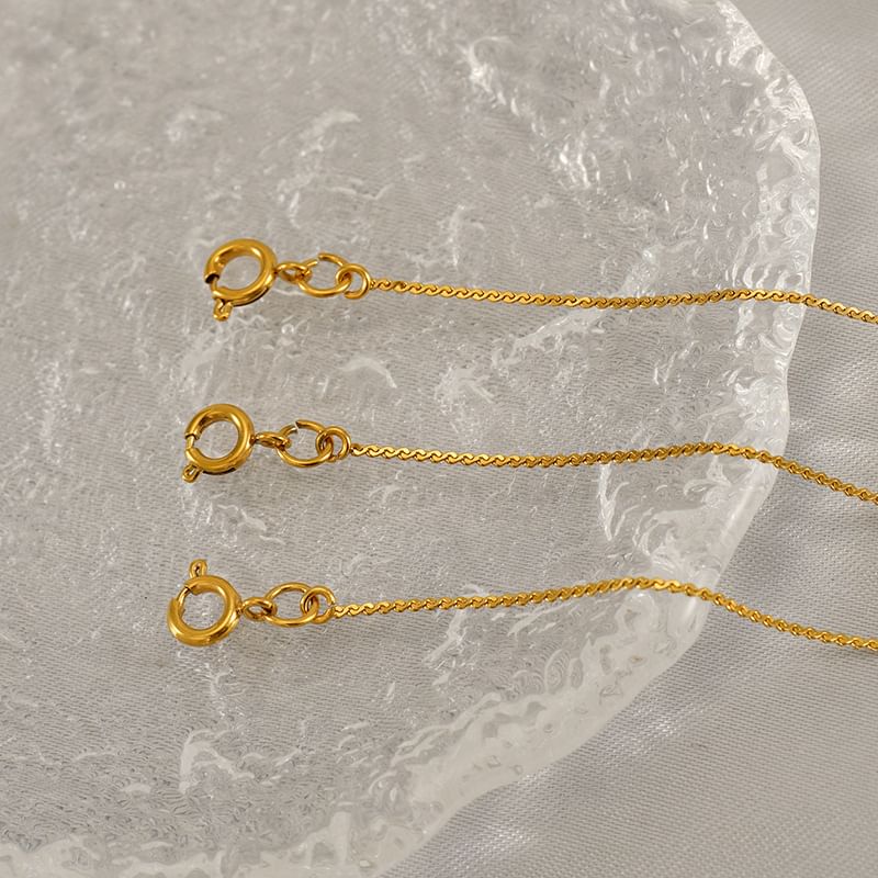 Alphabet Stainless Steel Chain Bracelet